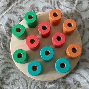 Lovevery | Wooden Stacking Peg Board Toy | The Adventurer Set | Ages 6-18 M